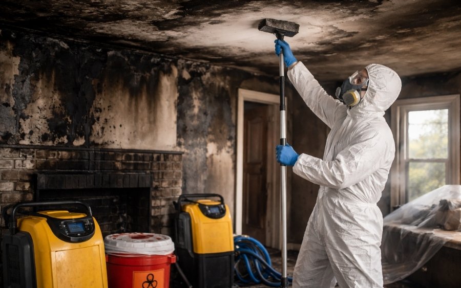 Fire Damage and Smoke Damage Cleaning After a Property Fire