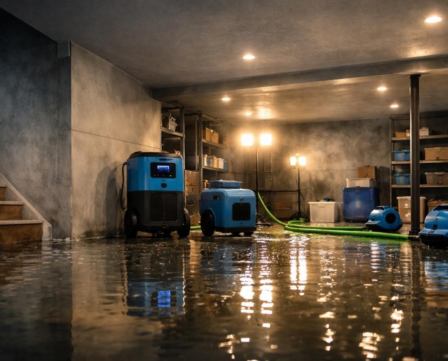 Flooded Basement Cleaning Services