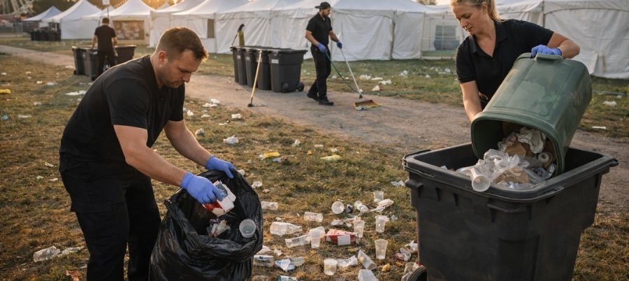 How We Handle Litter, Waste and Refuse Across a Full Event Site